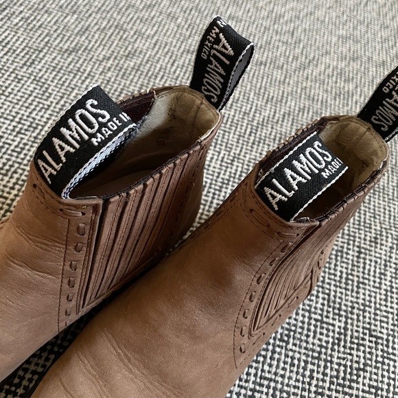 Alamos Authentic Mexican Ankle Cowboy Boots - Picture 6 of 7